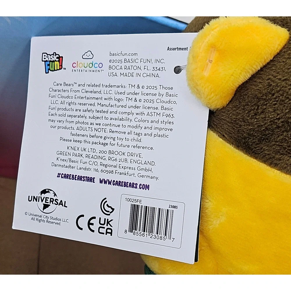 Wicked x Care Bears Funshine‎ Bear as Boq Plush Yellow Green Jacket 2025 New